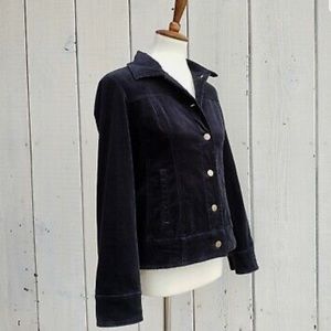 Pendleton Corduroy Button Up Black Jacket